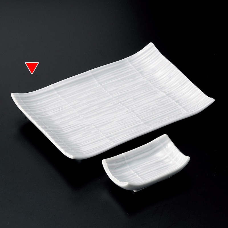 山万 28722-550 スダレ青磁長角皿 1個（ご注文単位1個）【直送品】