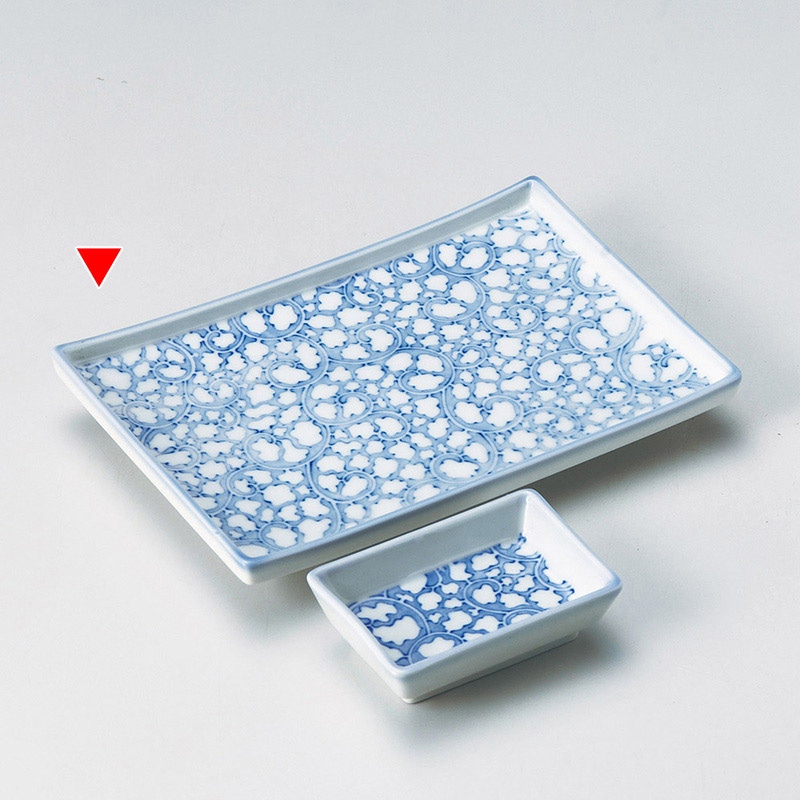 山万 28720-550 蛸唐草長角皿 1個（ご注文単位1個）【直送品】