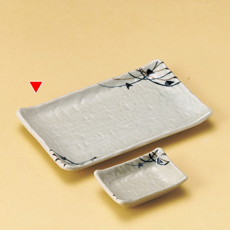 山万 28735-550 古染武蔵野焼物皿 1個（ご注文単位1個）【直送品】