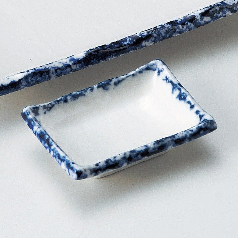 山万 28743-550 呉須タタキ小皿 1個（ご注文単位1個）【直送品】