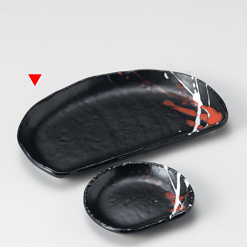 山万 28523-230 潮 半月焼物皿 1個（ご注文単位1個）【直送品】