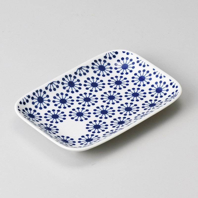 山万 28812-730 ハナヅメ長角皿(有田焼) 1個（ご注文単位1個）【直送品】