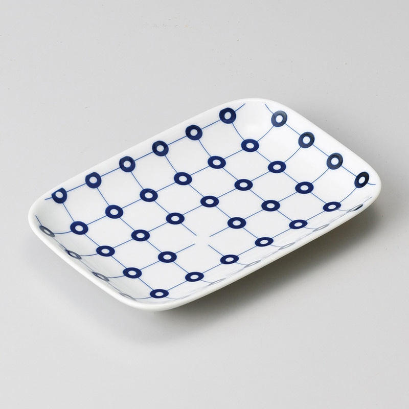 山万 28815-730 マルコウシ長角皿(有田焼) 1個（ご注文単位1個）【直送品】