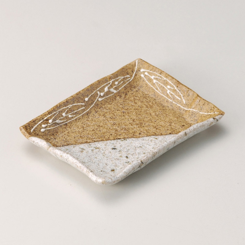 山万 28928-550 一珍塗分長角銘々皿 1個（ご注文単位1個）【直送品】