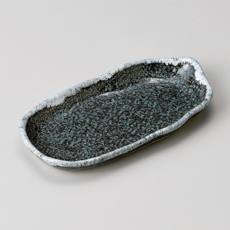 山万 29211-550 青唐津6.0変形串皿 1個（ご注文単位1個）【直送品】