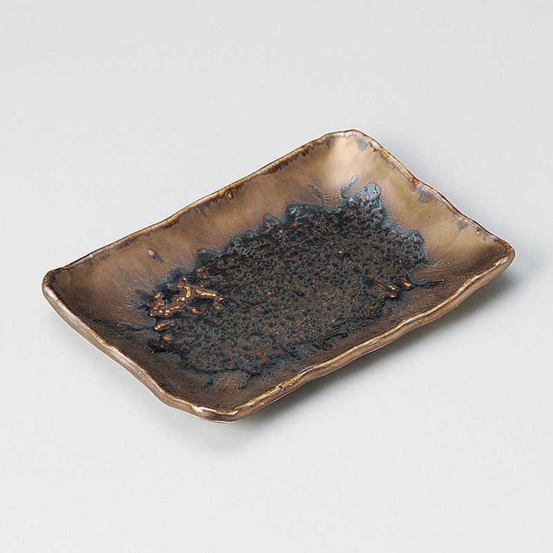 山万 29107-450 孔雀金流し長角皿 1個（ご注文単位1個）【直送品】