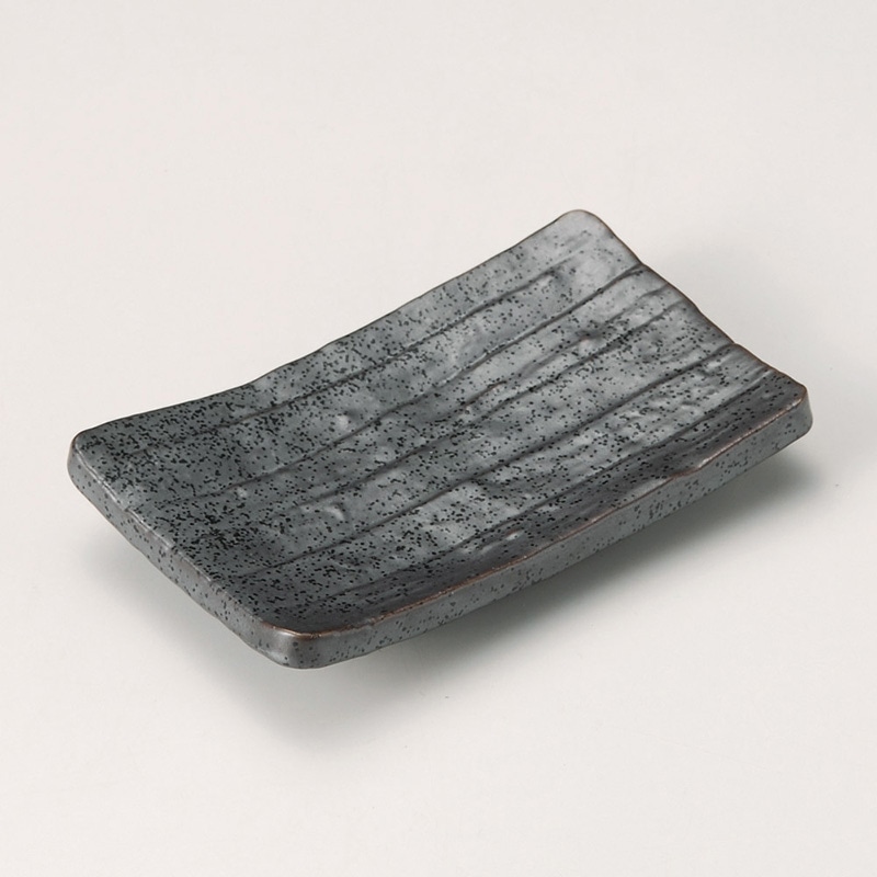 山万 29203-230 黒四足のり皿 1個（ご注文単位1個）【直送品】