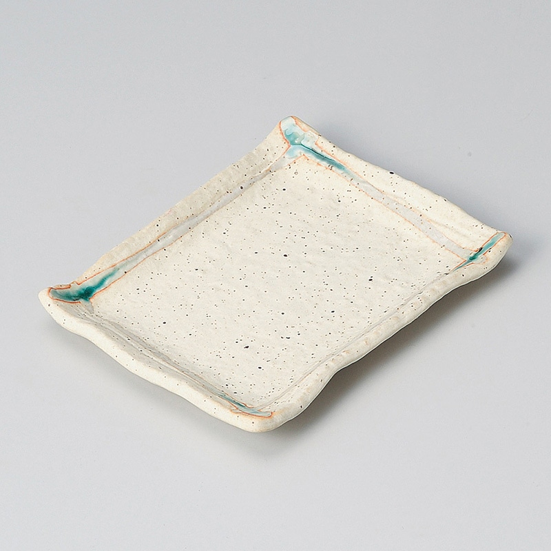 山万 29114-570 梨地渕波長角銘々皿 1個（ご注文単位1個）【直送品】