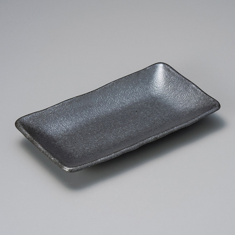 山万 29218-170 いぶし黒串皿 1個（ご注文単位1個）【直送品】