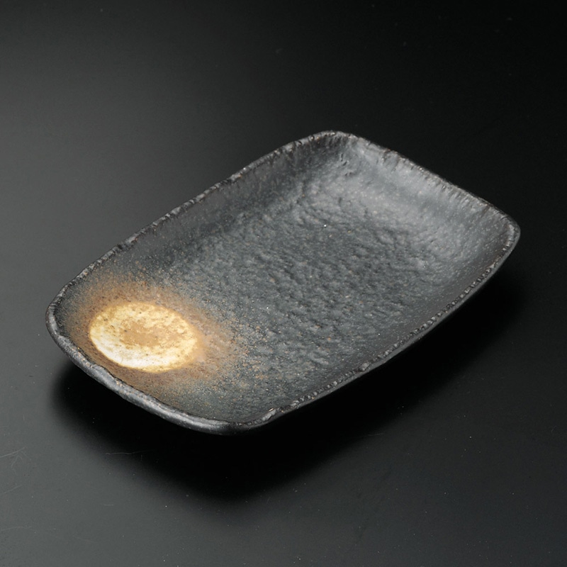 山万 29227-570 おぼろ備前5.0長角皿 1個（ご注文単位1個）【直送品】