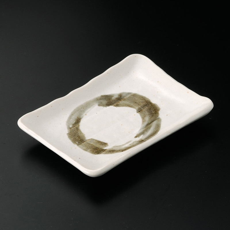 山万 29225-250 白マット水晶刷毛目取皿 1個（ご注文単位1個）【直送品】