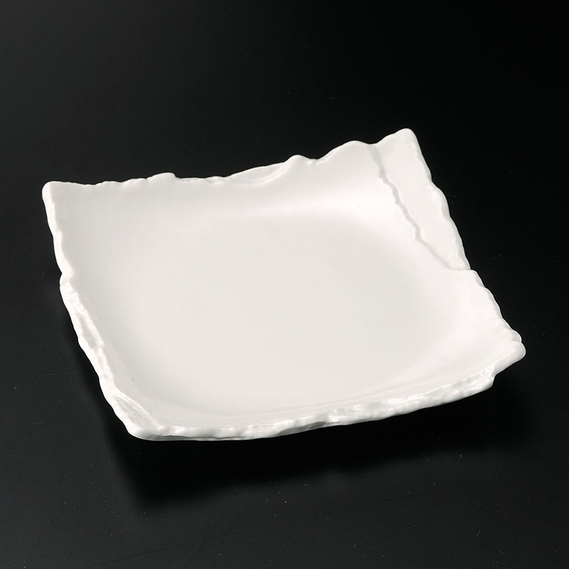 山万 29413-170 白マット重ね5.0角皿 1個（ご注文単位1個）【直送品】