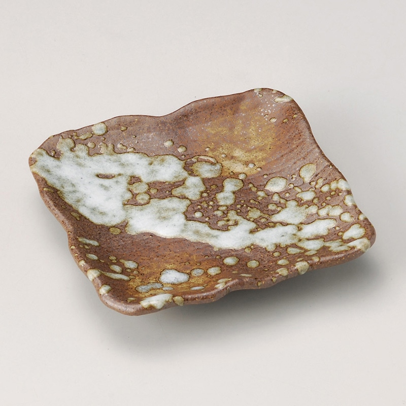 山万 29502-230 備前白四足角皿(中) 1個（ご注文単位1個）【直送品】