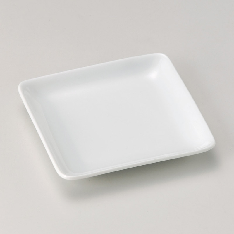 山万 29610-570 白磁正角取皿 1個（ご注文単位1個）【直送品】