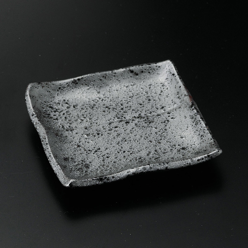 山万 29520-230 銀彩結晶正角銘々皿 1個（ご注文単位1個）【直送品】