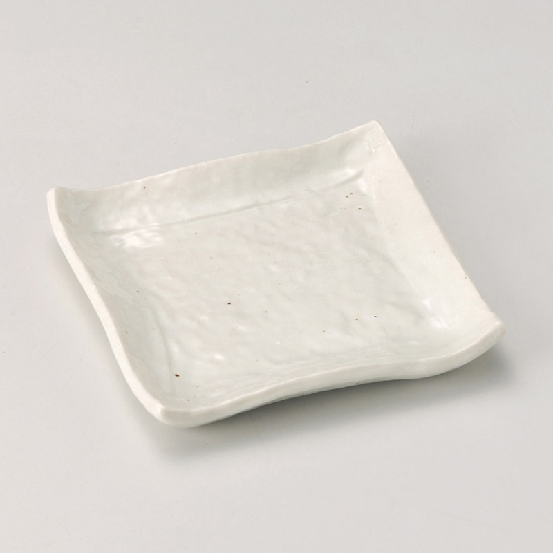 山万 29622-450 白釉正角銘々皿 1個（ご注文単位1個）【直送品】