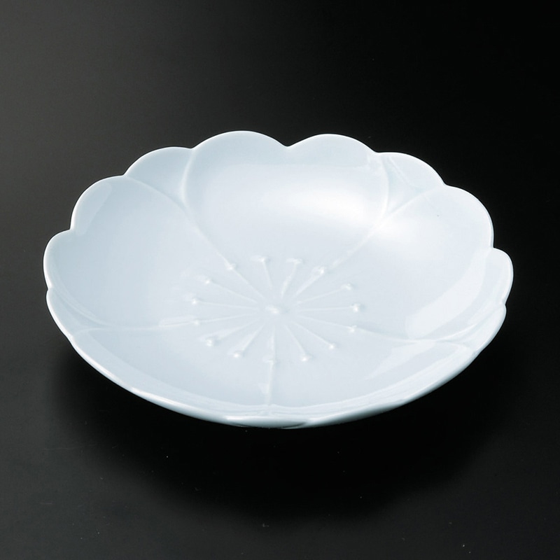 山万 29708-730 さくら 青磁お取皿Φ15cm 1個（ご注文単位1個）【直送品】