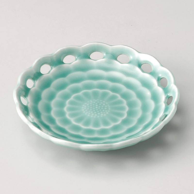 山万 29705-170 深海青地フルーツ皿 1個（ご注文単位1個）【直送品】