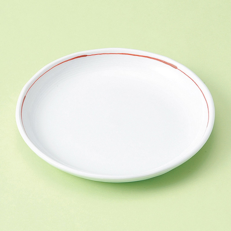 山万 29712-580 赤ライン6.0丸皿 1個（ご注文単位1個）【直送品】
