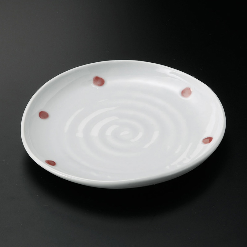 山万 29818-550 青磁紅玉たわみ6.0皿 1個(ご注文単位1個)【直送品】