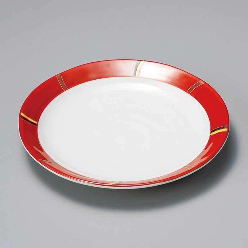 山万 29812-290 朱巻色絵クラフト5寸皿 1個(ご注文単位1個)【直送品】