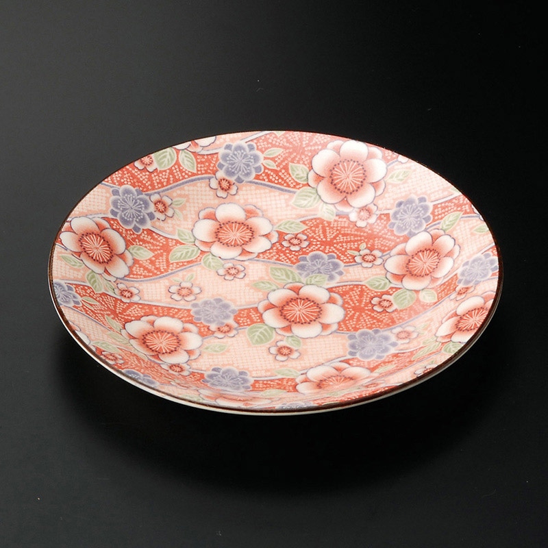 山万 30024-310 紅染ケーキ皿(赤) 1個（ご注文単位1個）【直送品】