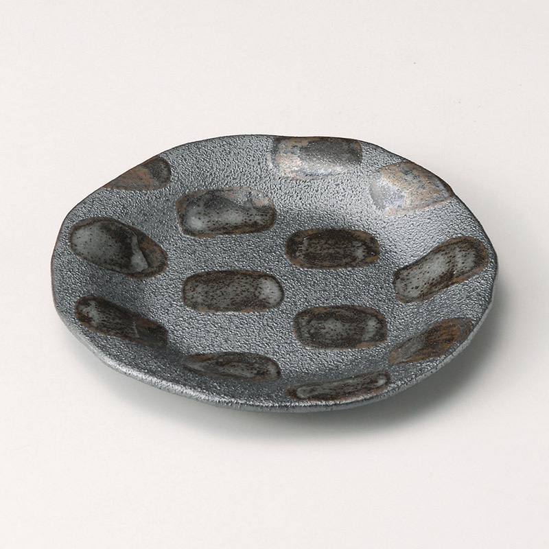 山万 29903-580 黒市松5.5盛り皿 1個（ご注文単位1個）【直送品】