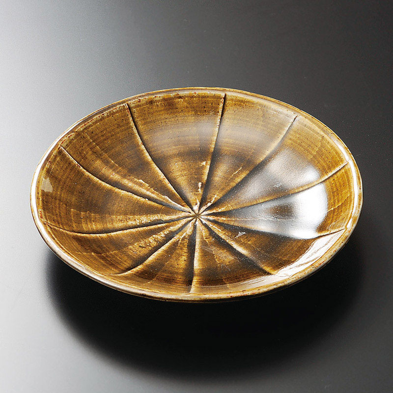 山万 30107-570 黒御深井 4.0皿 1個（ご注文単位1個）【直送品】