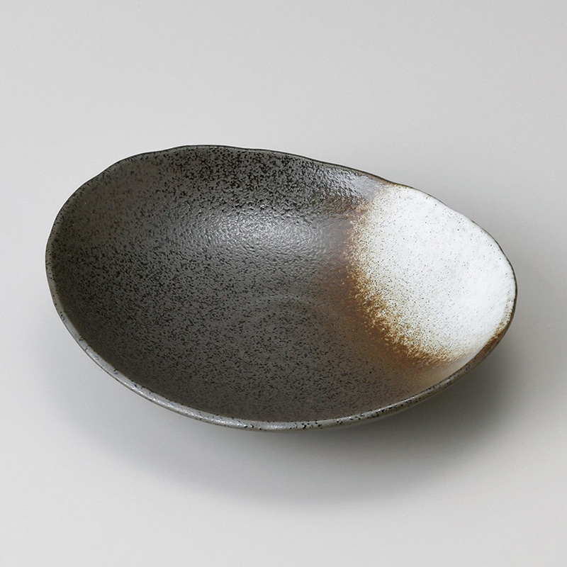 山万 30116-180 白吹6.0ダ円皿 1個（ご注文単位1個）【直送品】