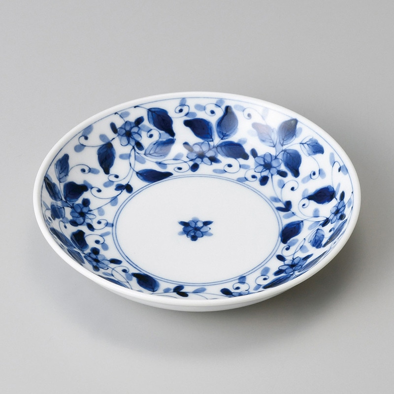 山万 22407-190 染付彩華5.0皿 1個(ご注文単位1個)【直送品】