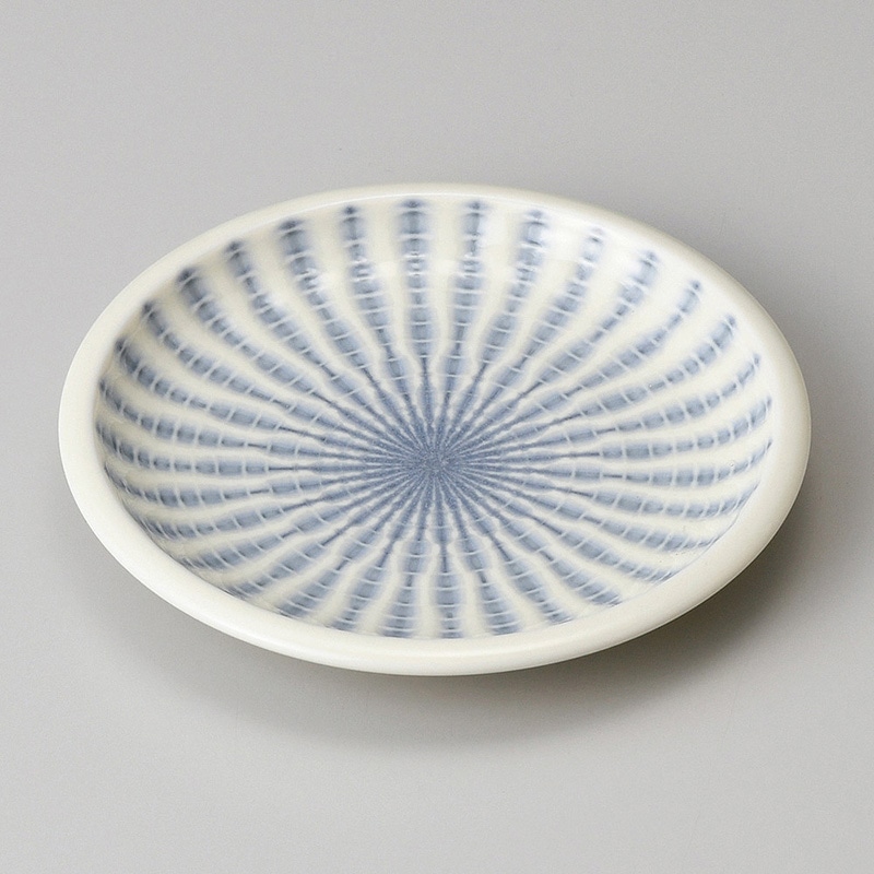 山万 30319-310 ひより白括り手4寸皿 1個（ご注文単位1個）【直送品】