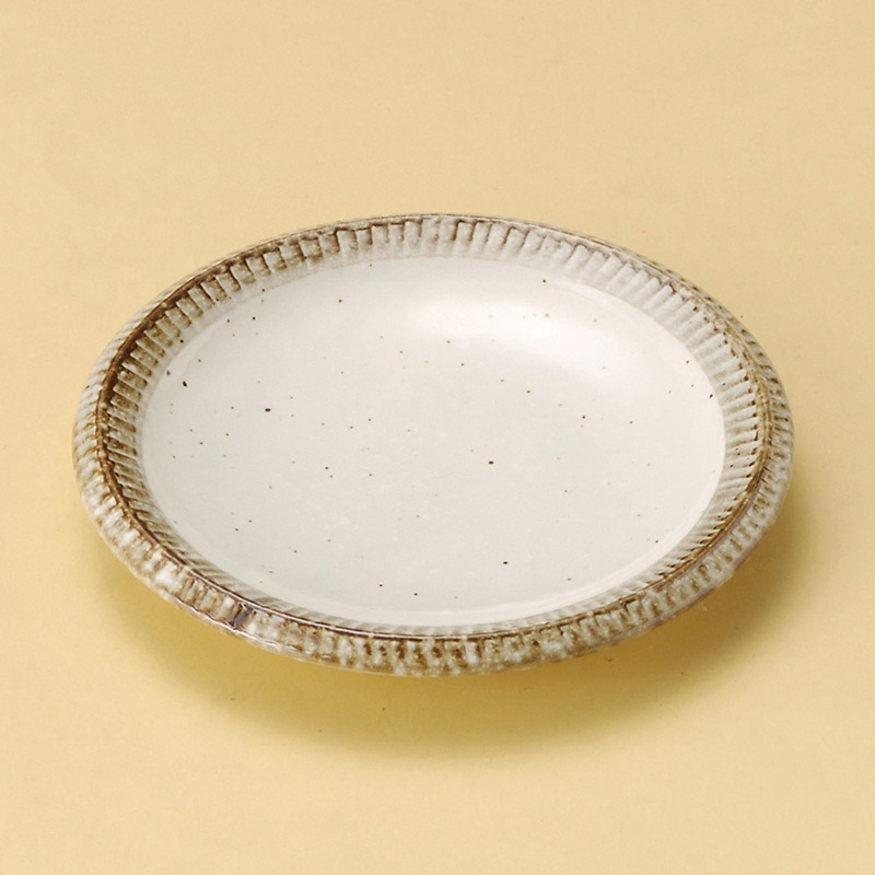 山万 30419-100 渕錆粉引4.0皿 1個（ご注文単位1個）【直送品】