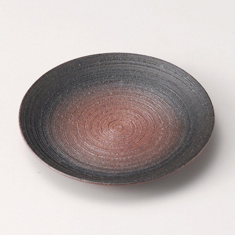 山万 30821-170 焼締4.8皿 1個（ご注文単位1個）【直送品】