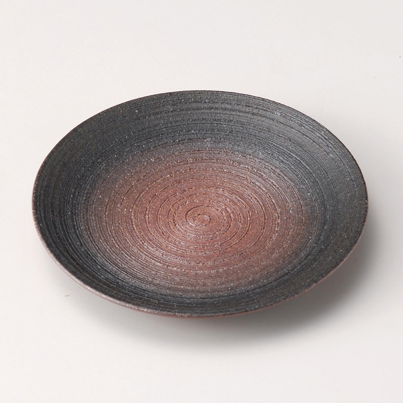 山万 30822-170 焼締3.5皿 1個（ご注文単位1個）【直送品】