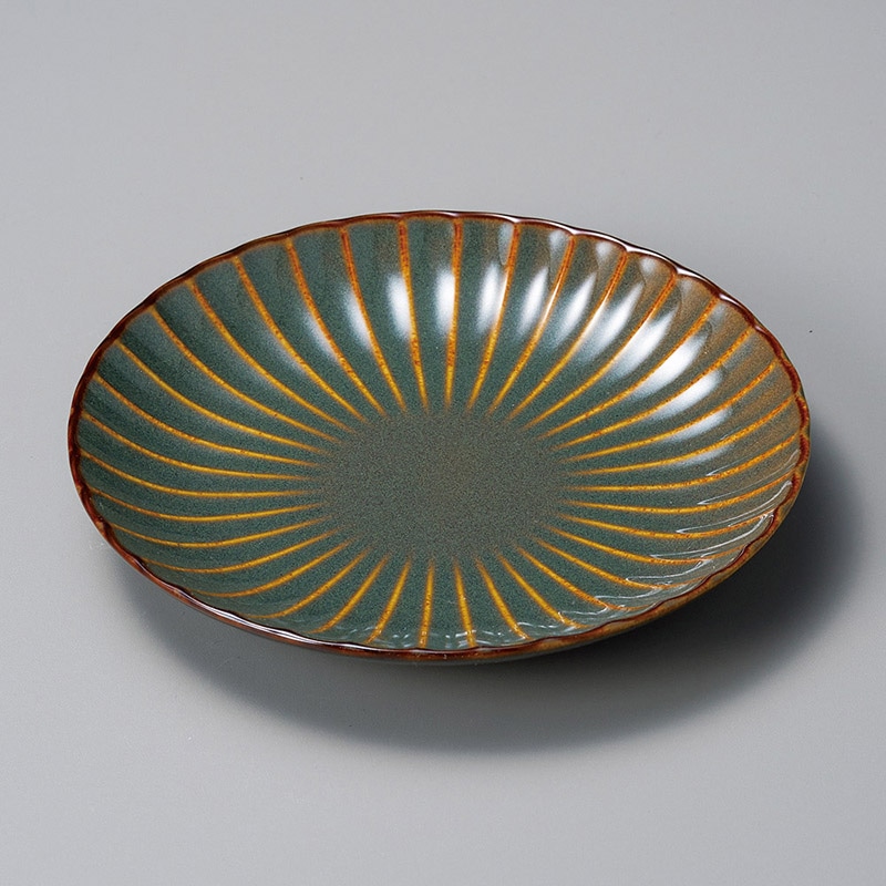 山万 30823-020 かすみ 山藍16.5cm丸皿 1個(ご注文単位1個)【直送品】