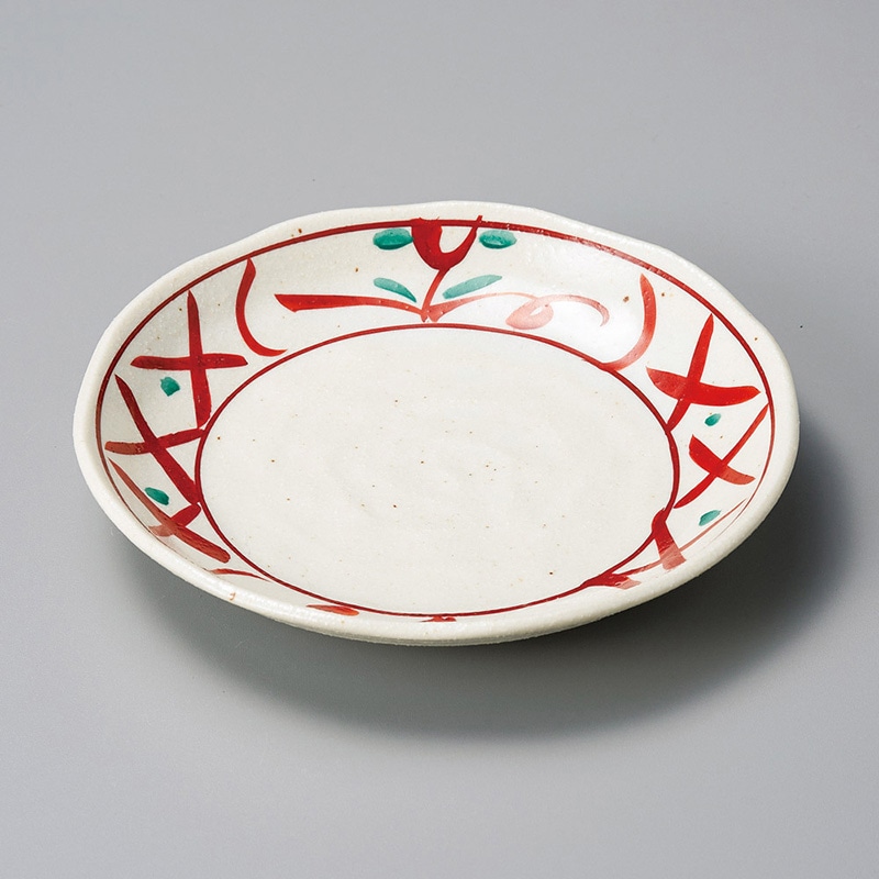 山万 30854-440 手描き間取花12cm丸皿 1個（ご注文単位1個）【直送品】