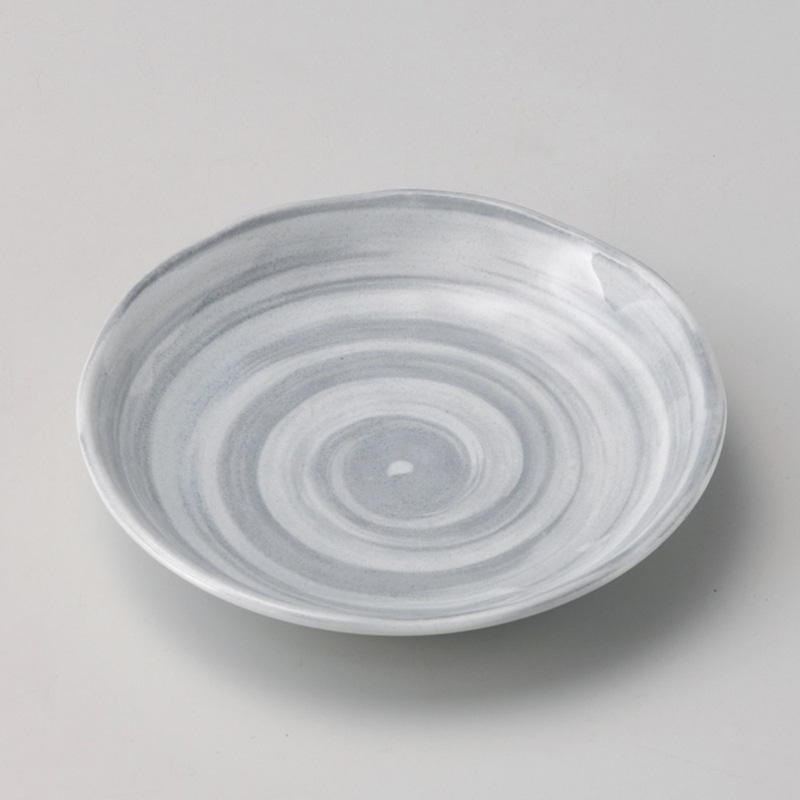 山万 31009-180 グレー巻3.5皿 1個（ご注文単位1個）【直送品】