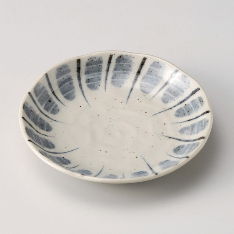 山万 31010-180 唐津トクサ5.0皿 1個（ご注文単位1個）【直送品】