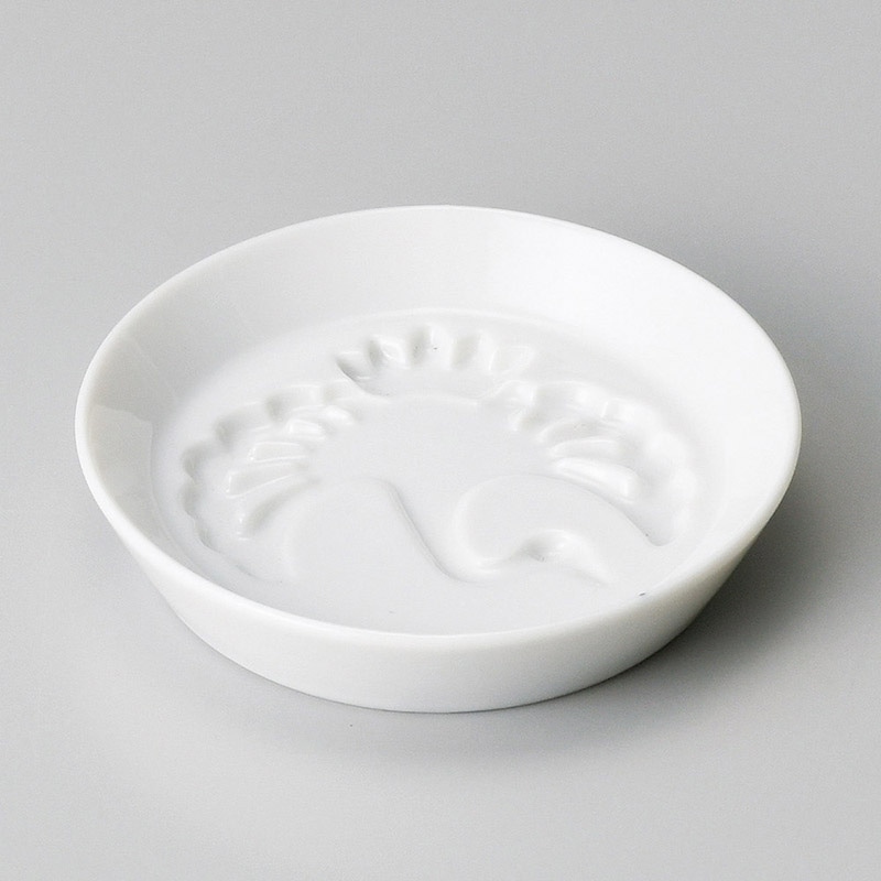 山万 31221-450 鶴しょう油小皿 1個（ご注文単位1個）【直送品】