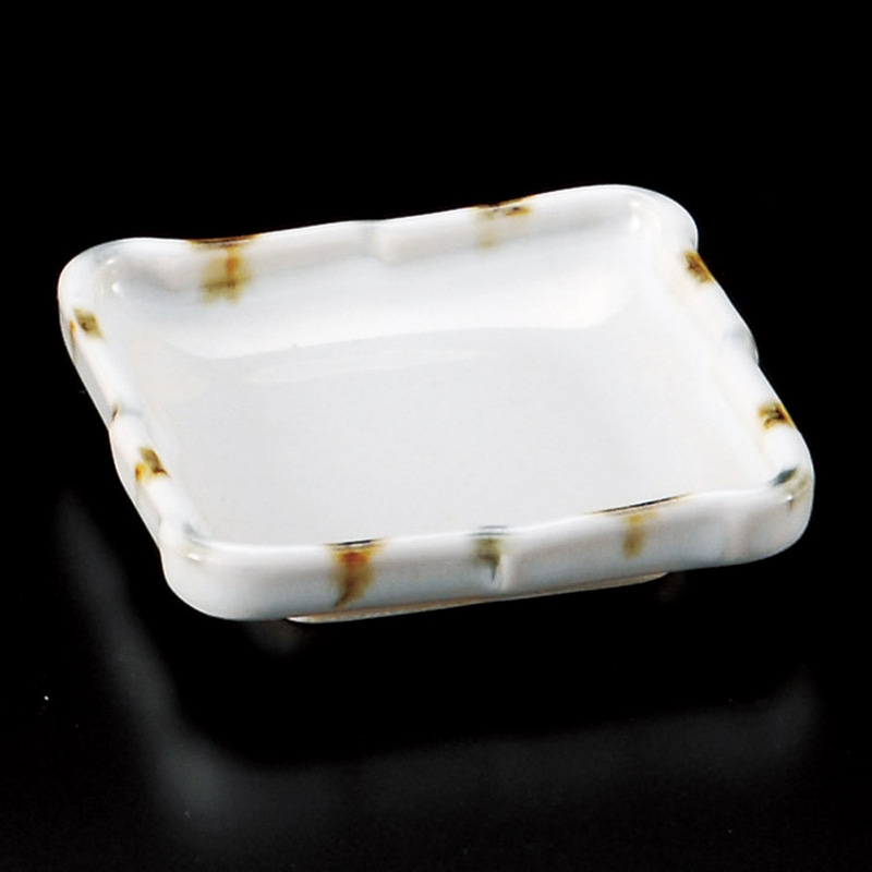 山万 31217-580 糸吹うのふ正角小皿 1個（ご注文単位1個）【直送品】