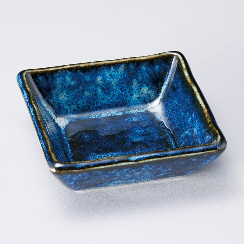 山万 31228-450 正角小皿ナマコブルー 1個（ご注文単位1個）【直送品】