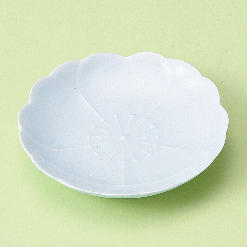 山万 31315-730 さくら小皿(青磁)(有田焼) 1個（ご注文単位1個）【直送品】
