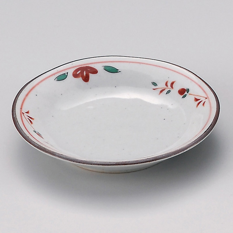 山万 31407-730 京赤絵小皿(有田焼) 1個（ご注文単位1個）【直送品】