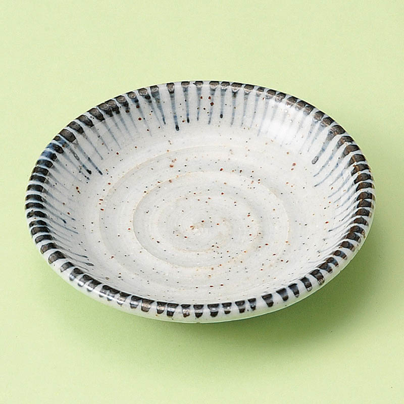 山万 31525-580 梨地細十草3.0丸皿 1個（ご注文単位1個）【直送品】