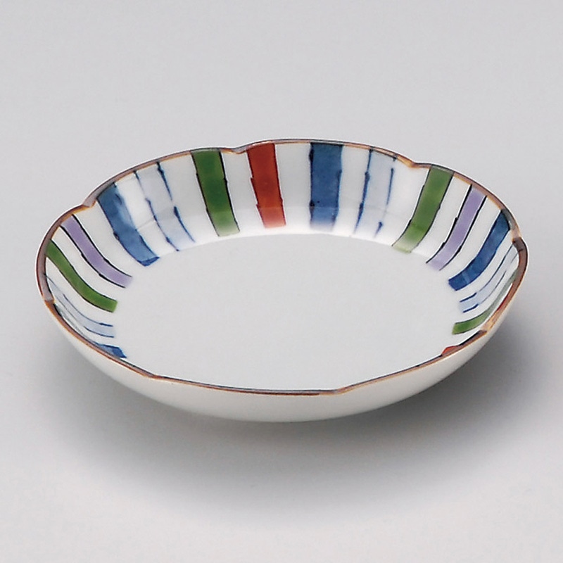 山万 31323-730 錦十草小皿(有田焼) 1個（ご注文単位1個）【直送品】