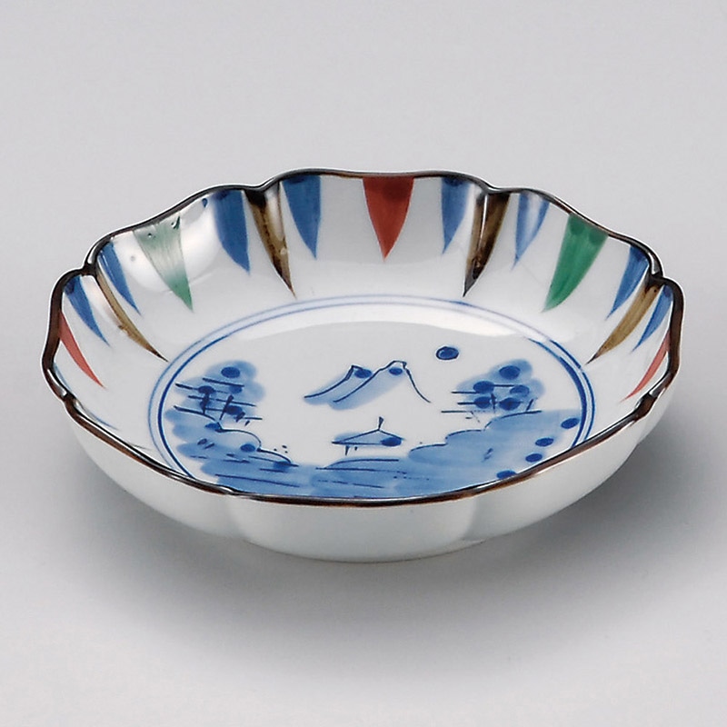 山万 31535-730 十草山水小皿 1個（ご注文単位1個）【直送品】