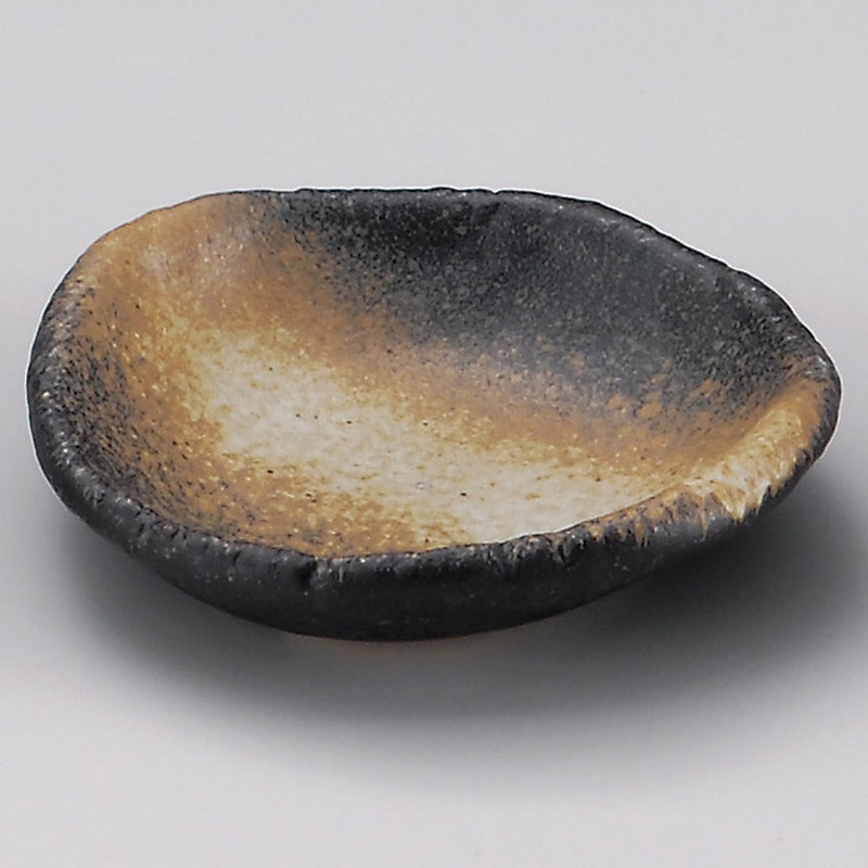 山万 31605-580 京備前手造り風小皿 1個（ご注文単位1個）【直送品】