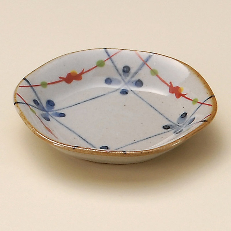 山万 31536-730 格子六角姫小皿 1個（ご注文単位1個）【直送品】