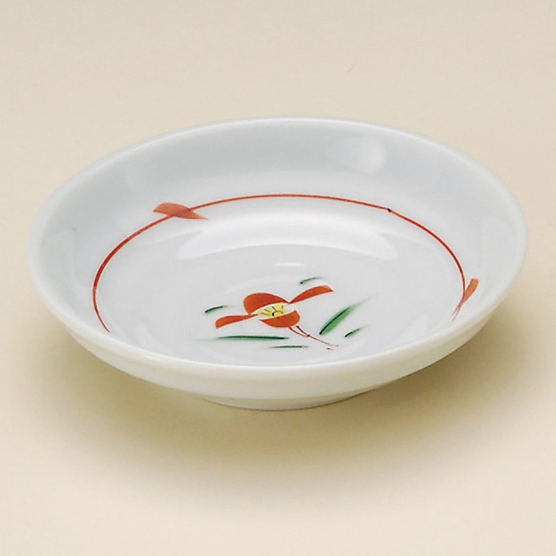 山万 31528-470 赤絵小花六兵衛小皿 1個（ご注文単位1個）【直送品】