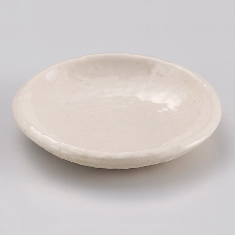 山万 31614-580 白志野3.5丸皿 1個（ご注文単位1個）【直送品】